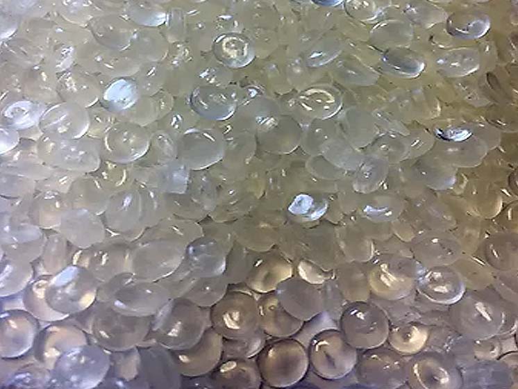 Pile of plastic resin beads