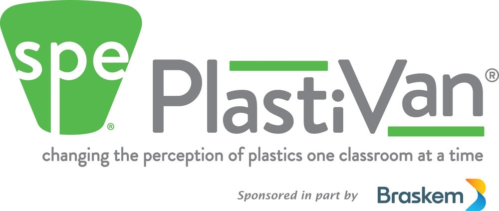 SPE PlastVan logo promoting eco-friendly plastics and sustainability.